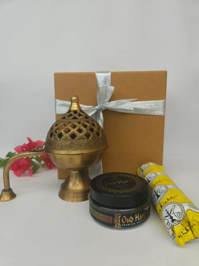Brass Dhunidan Gift Hamper with Ferrero Rocher & Candles