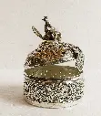 Traditional Brass Jewellery Box with Silver Coating