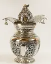 Traditional Pooja Kalash in Brass with Silver Coating