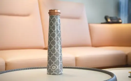 MARBLE PRINT SLIM SHAPE COPPER BOTTLE [1000ML]