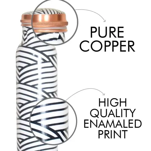 MARBEL PRINT COPPER BOTTLE [1000ML ]